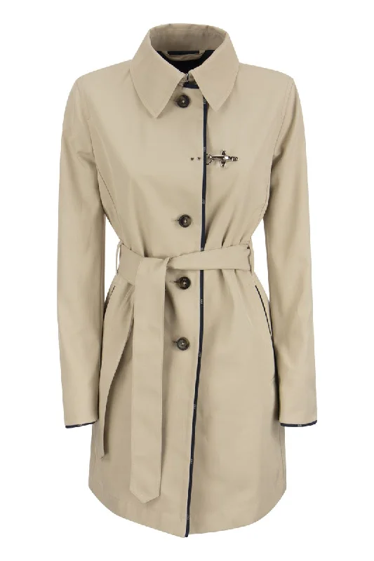 Trench coat with hook