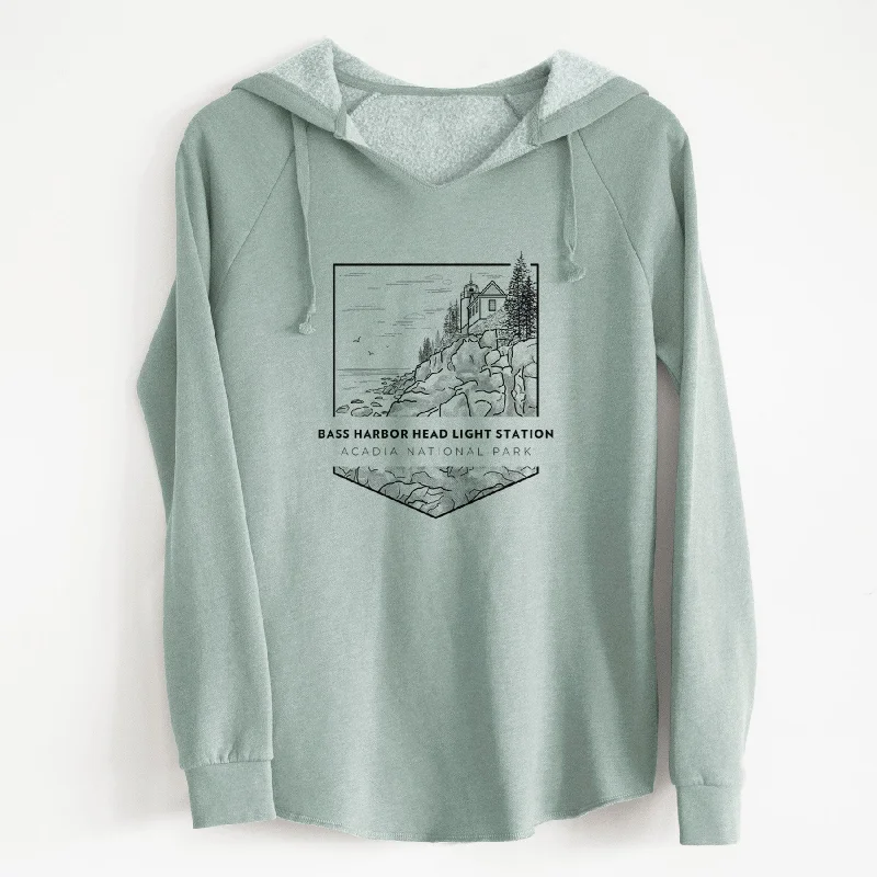 Bass Harbor Head Light Station - Acadia National Park - Cali Wave Hooded Sweatshirt