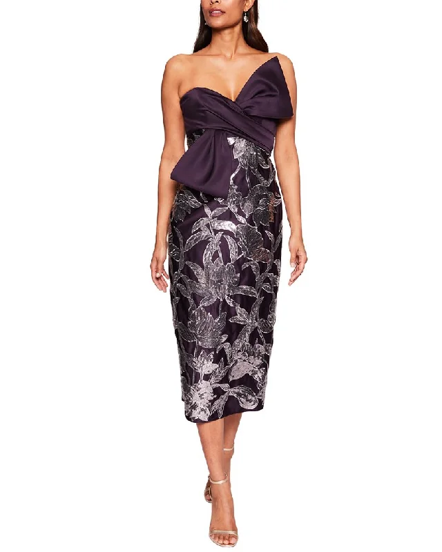 Marchesa Notte Solid Dress