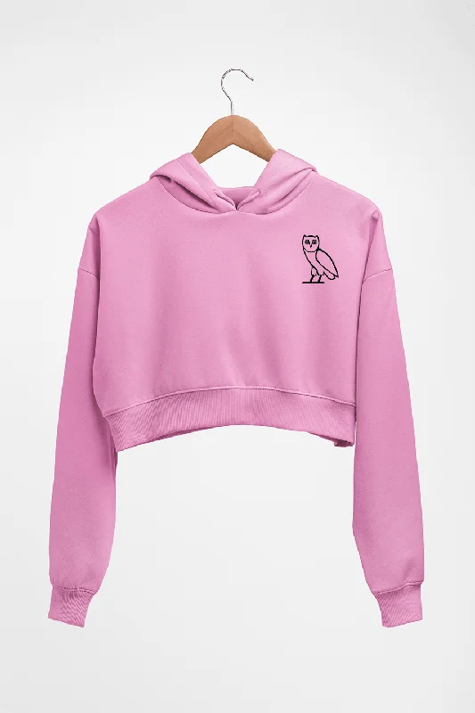 OVO logo Crop HOODIE FOR WOMEN