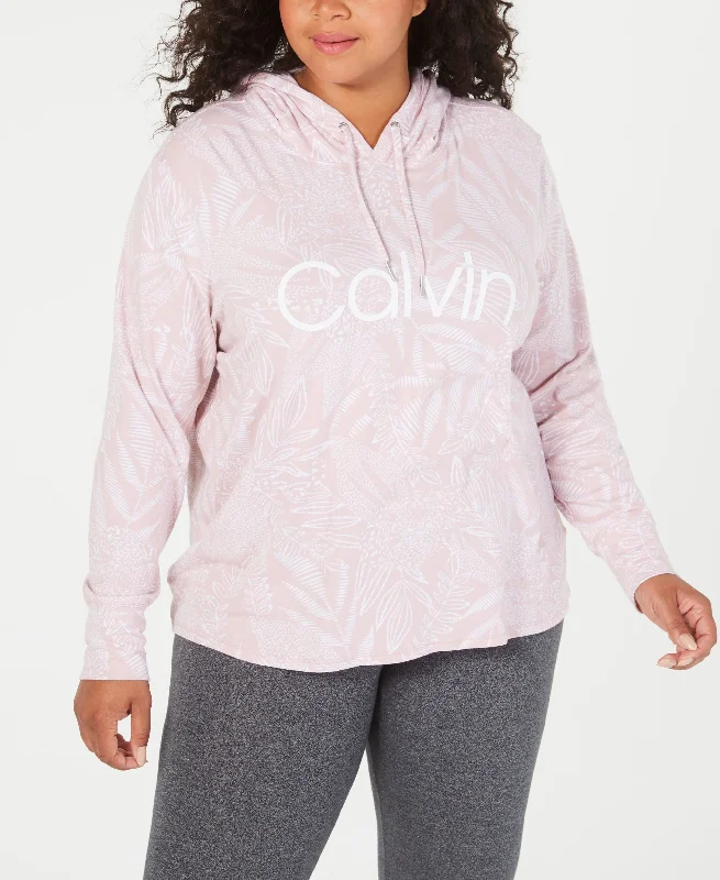 Calvin Klein Plus Size Printed Active Hoodie