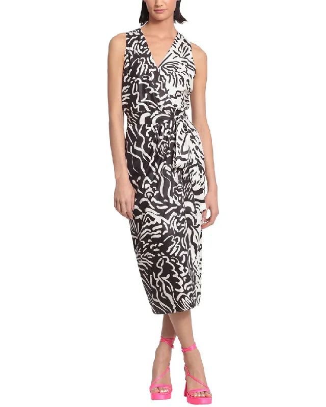 Donna Morgan Twill Midi Dress