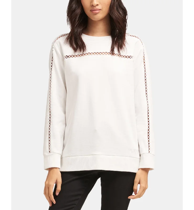 DKNY Crewneck Cutout Detail Sweatshirt