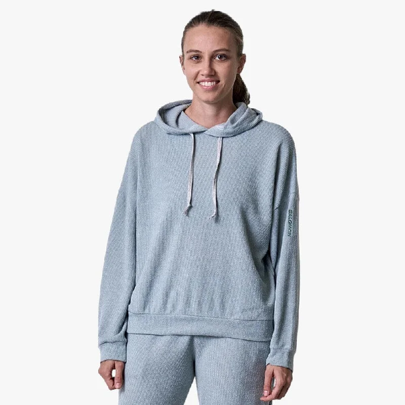 Salomon Womens Cosy Pullover Hood Granite Grey