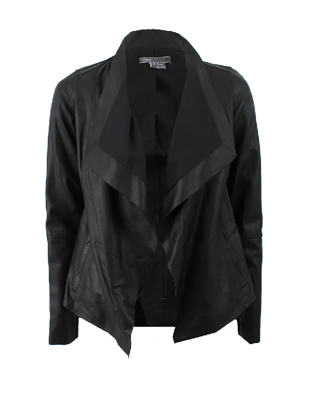 Drape Front Cascade Jacket