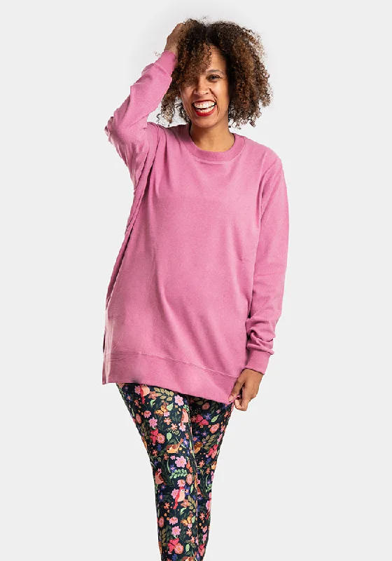 Pink Longline Popsy Sweatshirt