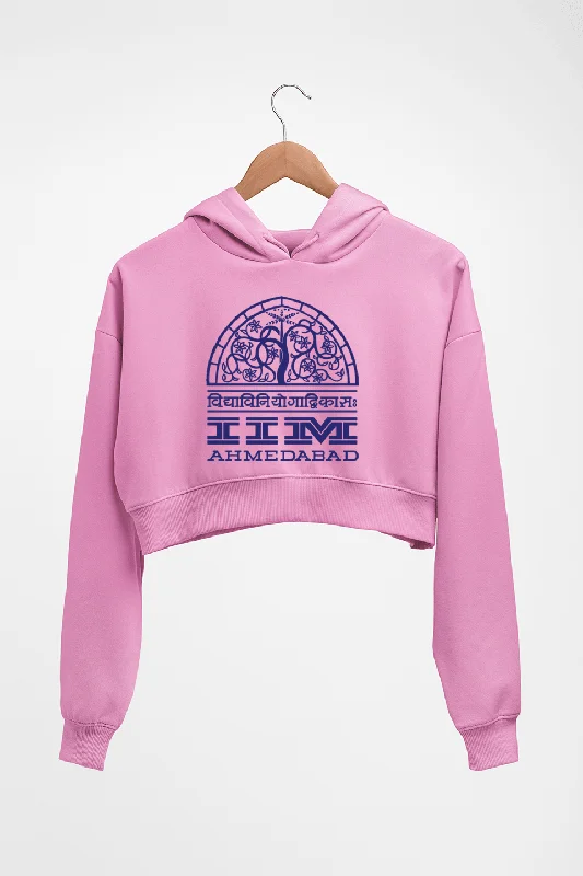 IIM Ahmedabad Crop HOODIE FOR WOMEN