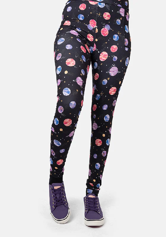 Rene Planets Print Popsy Leggings