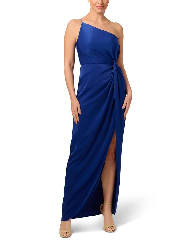 Liv Foster Charmeuse One Shoulder Gown