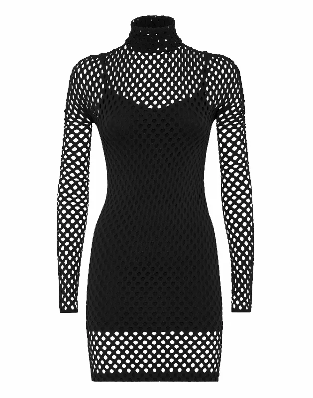 Short Dress Seamless Mesh