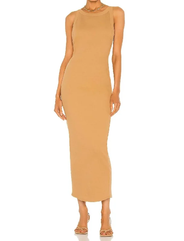 Maribel Dress In Camel