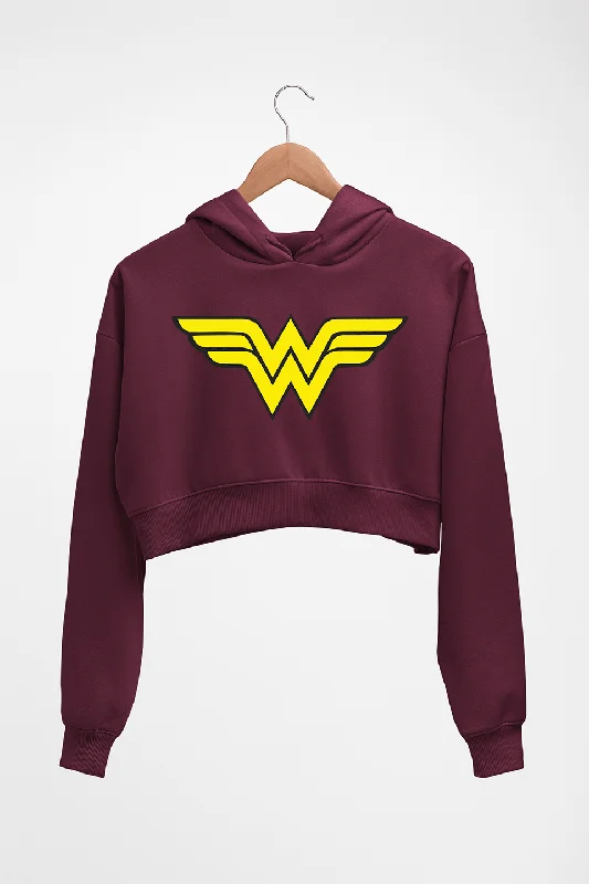 Wonder Woman Superhero Crop HOODIE FOR WOMEN