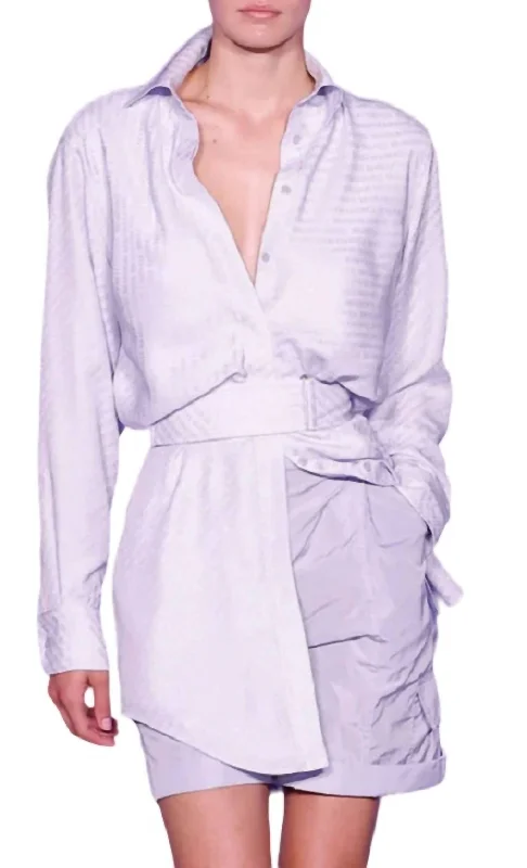 Vera Shirtdress In Wisteria