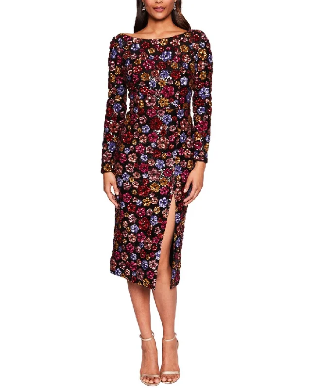 Marchesa Notte Printed Dress