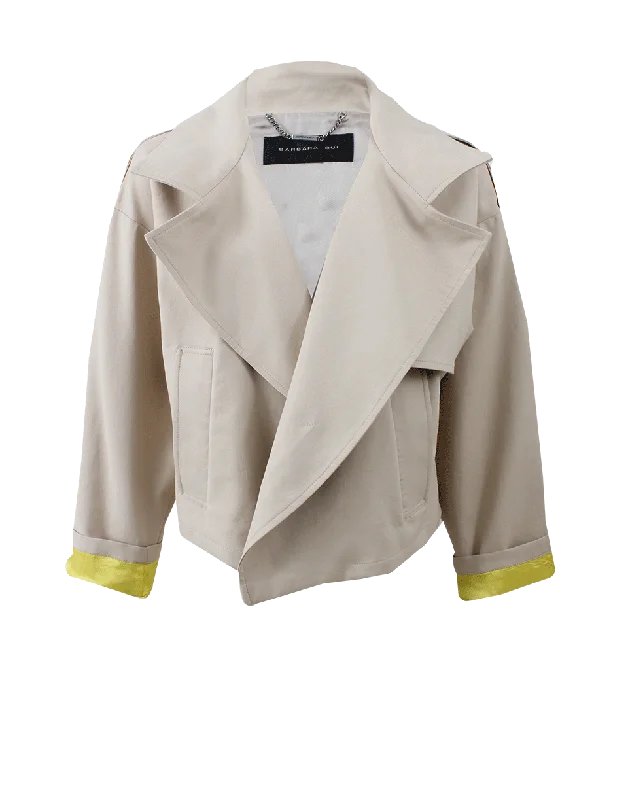 Cropped Trench Jacket