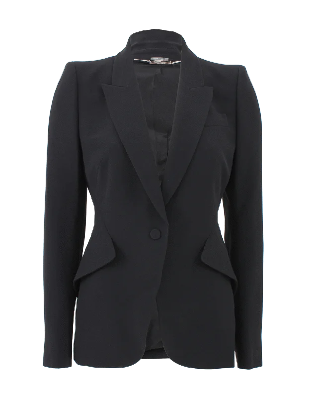 One Button Classic Blazer