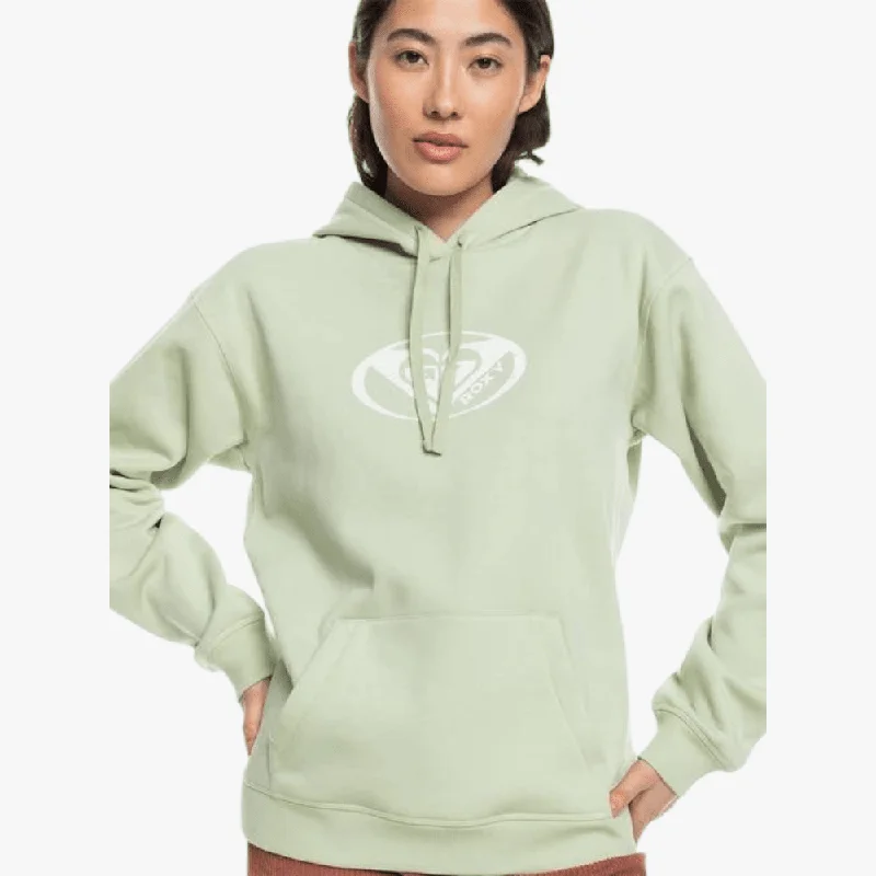 Roxy Womens Surf Stoked Hoodie Brushed A Laurel Green